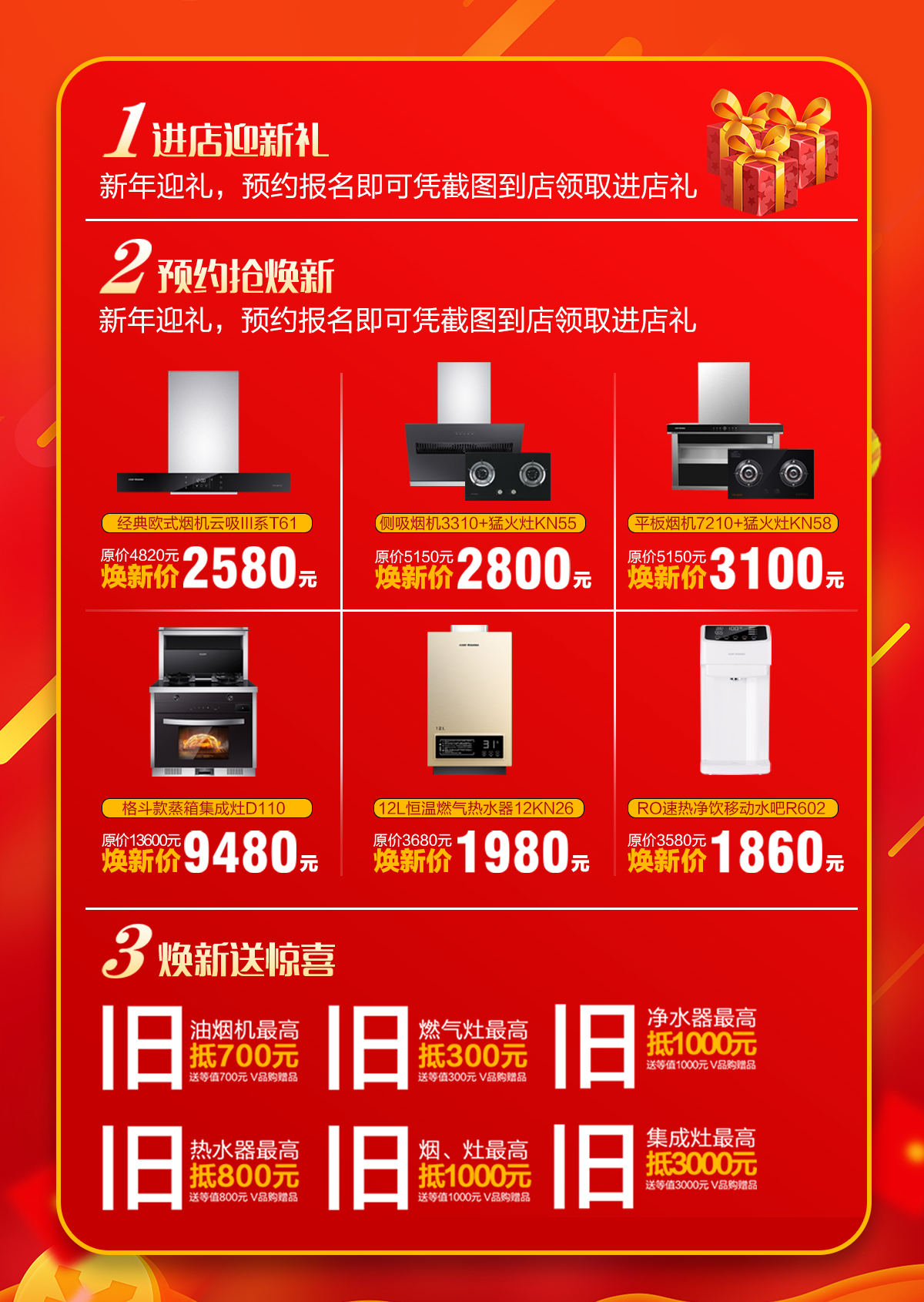 2020年3月，為愛放價，廚舊戰役，科恩廚電煥新上行，宅家廚房煥新裝，最高直降5000元!