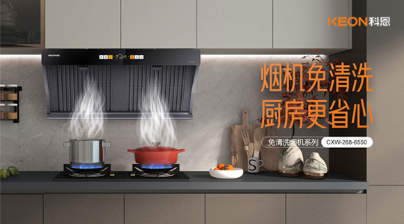 6550免清洗煙機，曲面變平，功能一樣強大！